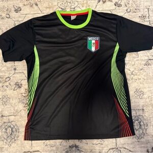 Black and Green Mexico Soccer Jersey